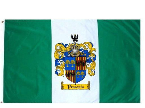 Procopio family crest coat of arms flag