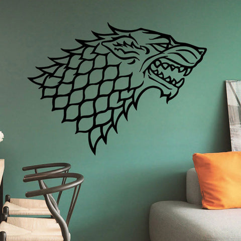 TV Series Stark Family Crest Wall Sticker Home Decor Living Room Wall Decor Pegatinas Paredes Decoracion