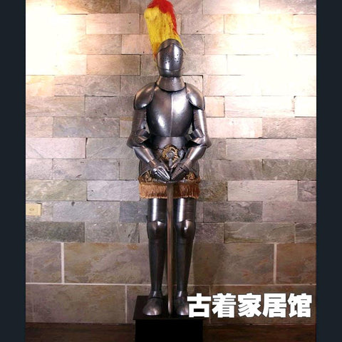 The European Medieval Knight Armor / ancient Rome life size Samurai armor / European style living room decoration 2m