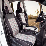 CARTAILOR Custom Fit Seat Covers Cars Interior Accessories for TOYOTA SIENNA Auto Seat Protecion Scotland Lattice Car Seat Cover