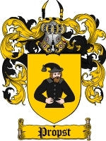 Propst coat of arms family crest download