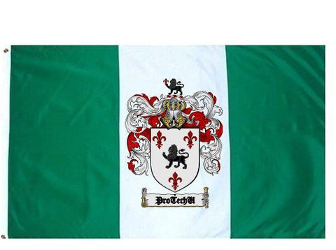 Protechu family crest coat of arms flag