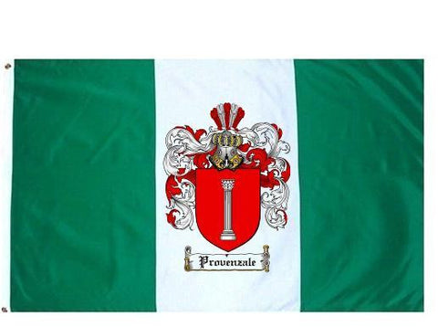 Provenzale family crest coat of arms flag