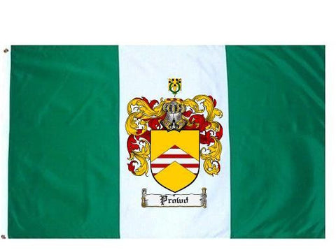 Prowd family crest coat of arms flag