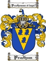 Prudham coat of arms family crest download