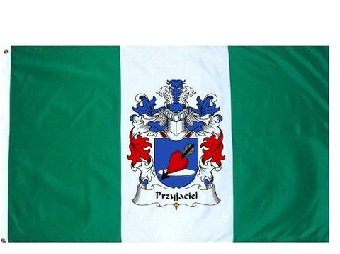 Przyjaciel family crest coat of arms flag
