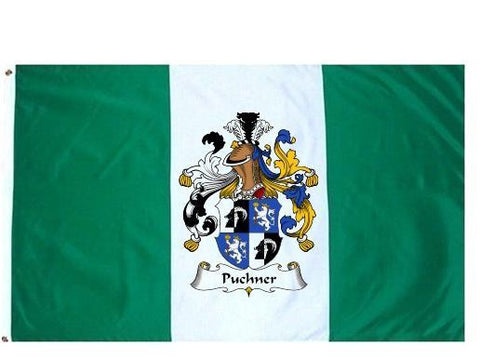 Puchner family crest coat of arms flag