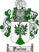 Pucino coat of arms family crest download