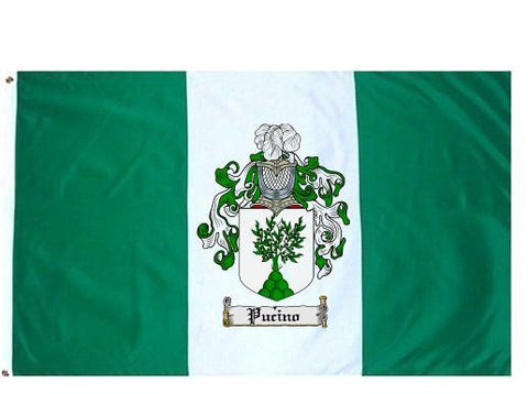 Pucino family crest coat of arms flag