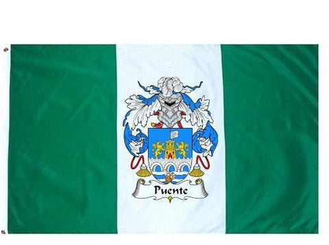 Puente family crest coat of arms flag