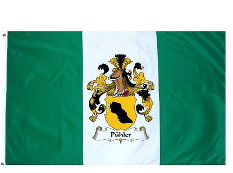 Puhler family crest coat of arms flag