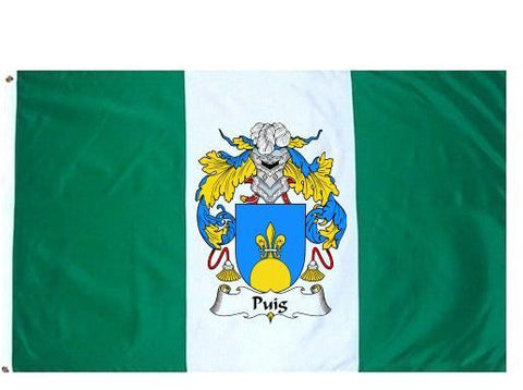 Puig family crest coat of arms flag