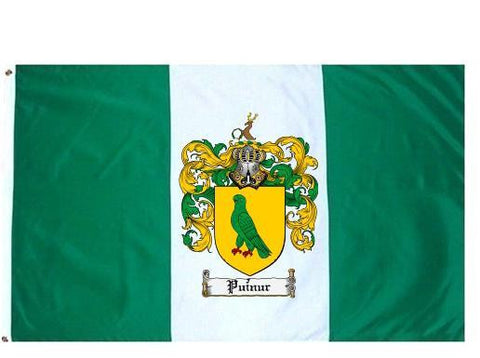 Puinur family crest coat of arms flag
