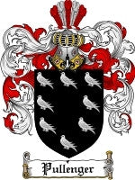Pullenger coat of arms family crest download