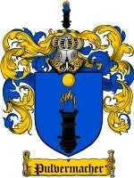 Pulvermacher coat of arms family crest download