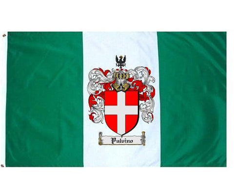 Pulvino family crest coat of arms flag