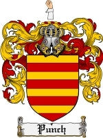 Punch coat of arms family crest download