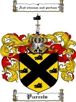 Purcels coat of arms family crest download