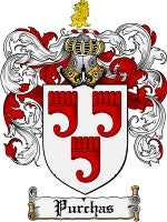 Purchas coat of arms family crest download