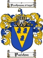 Purdon coat of arms family crest download