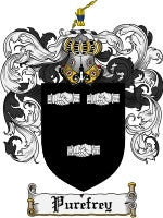 Purefrey coat of arms family crest download
