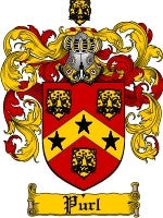 Purl coat of arms family crest download