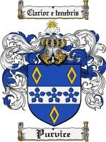 Purvice coat of arms family crest download