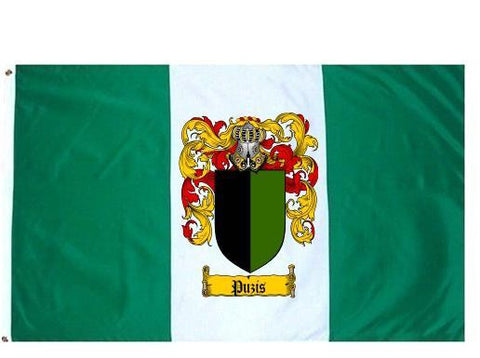 Puzis family crest coat of arms flag