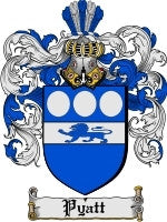 Pyatt coat of arms family crest download