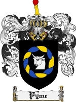 Pyme coat of arms family crest download