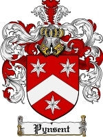 Pynsent coat of arms family crest download