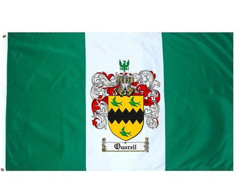 Quarell family crest coat of arms flag
