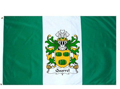 Quarrel family crest coat of arms flag