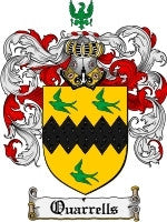Quarrells coat of arms family crest download