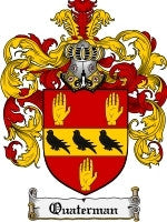 Quaterman coat of arms family crest download