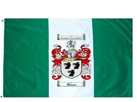 Queen family crest coat of arms flag