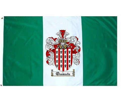 Quesada family crest coat of arms flag