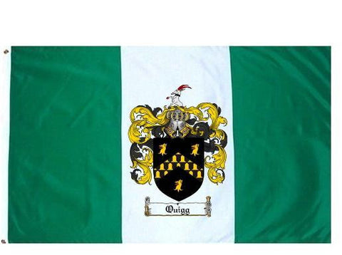 Quigg family crest coat of arms flag