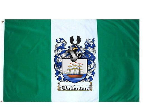 Quilantan family crest coat of arms flag