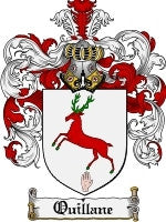 Quillane coat of arms family crest download