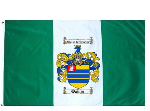 Quilley family crest coat of arms flag