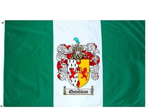 Quinlivan family crest coat of arms flag