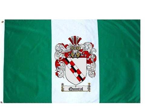 Quintal family crest coat of arms flag