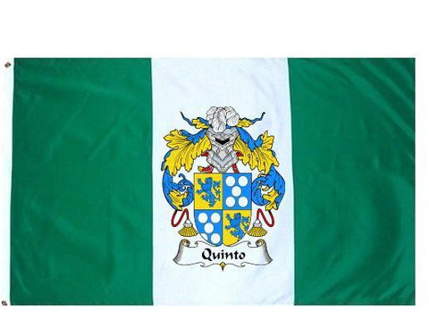 Quinto family crest coat of arms flag