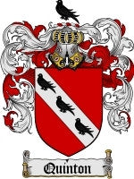 Quinton coat of arms family crest download