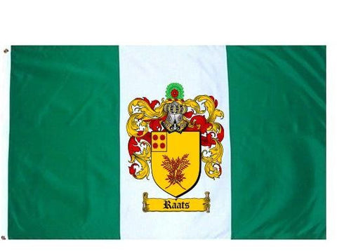 Raats family crest coat of arms flag