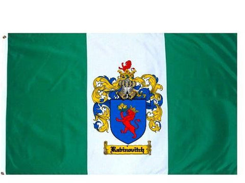 Rabinovitch family crest coat of arms flag