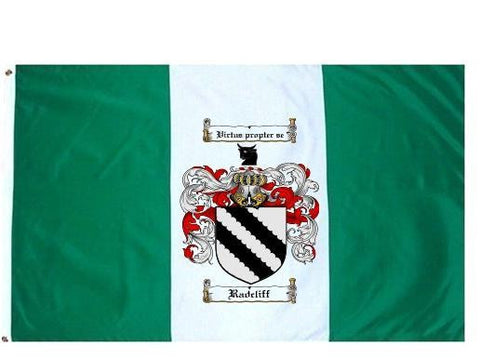 Radcliff family crest coat of arms flag