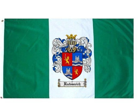 Radosevich family crest coat of arms flag