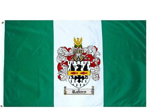 Raftery family crest coat of arms flag